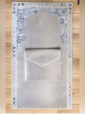 Sena Designs Servin Silver Prayer Rug And Cover